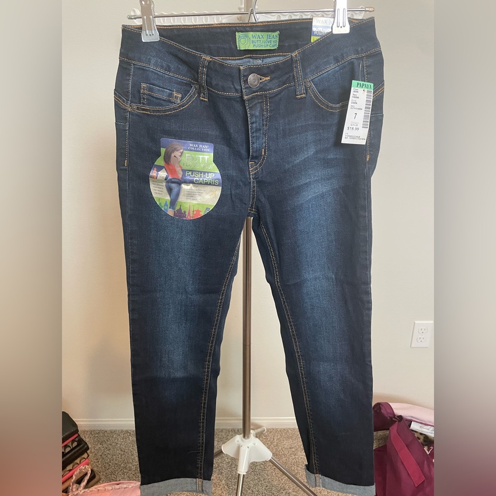 Wax Jean Women's Dark Indigo Ankle Jeans
